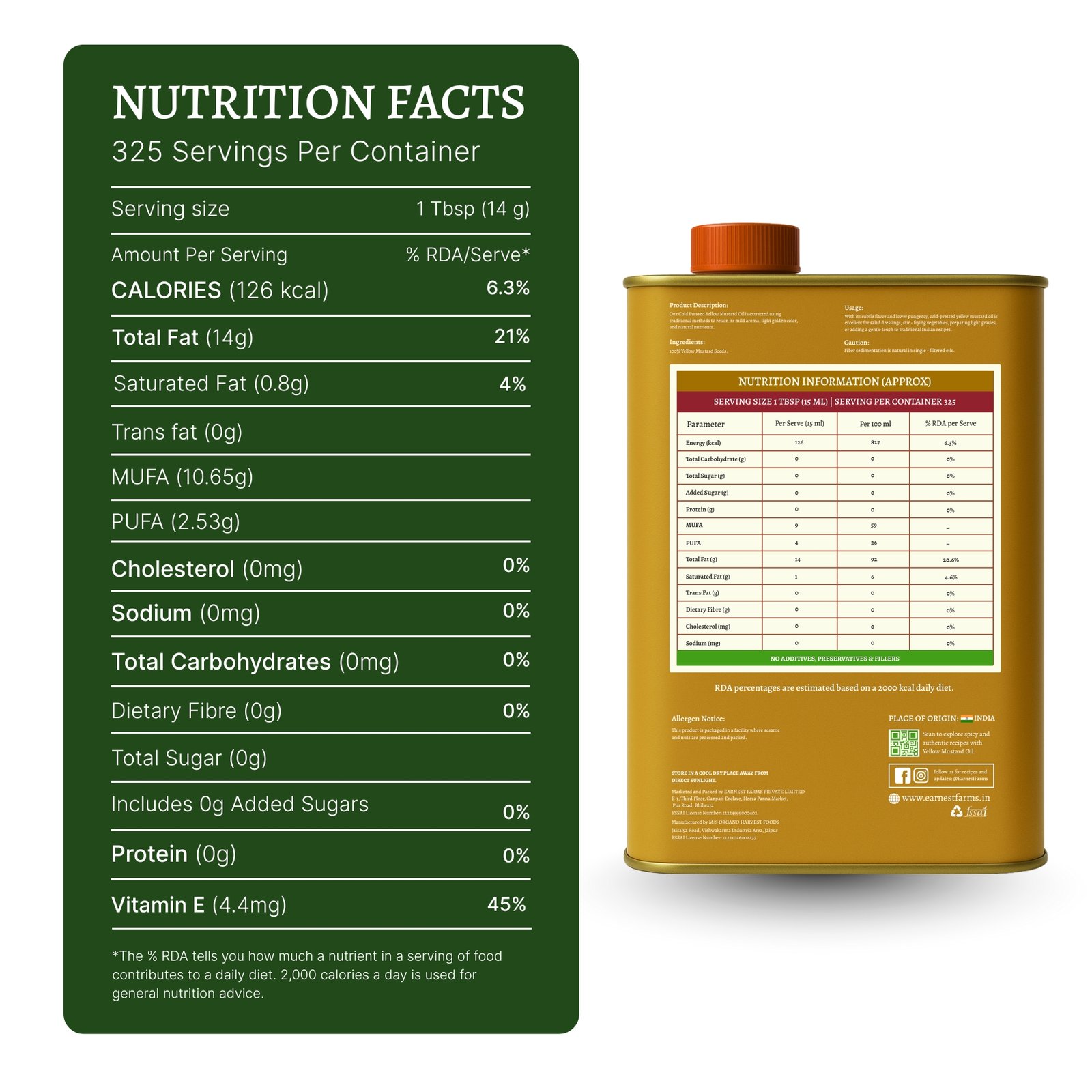 Wood-Pressed Yellow Mustard Oil 5L - Image 2