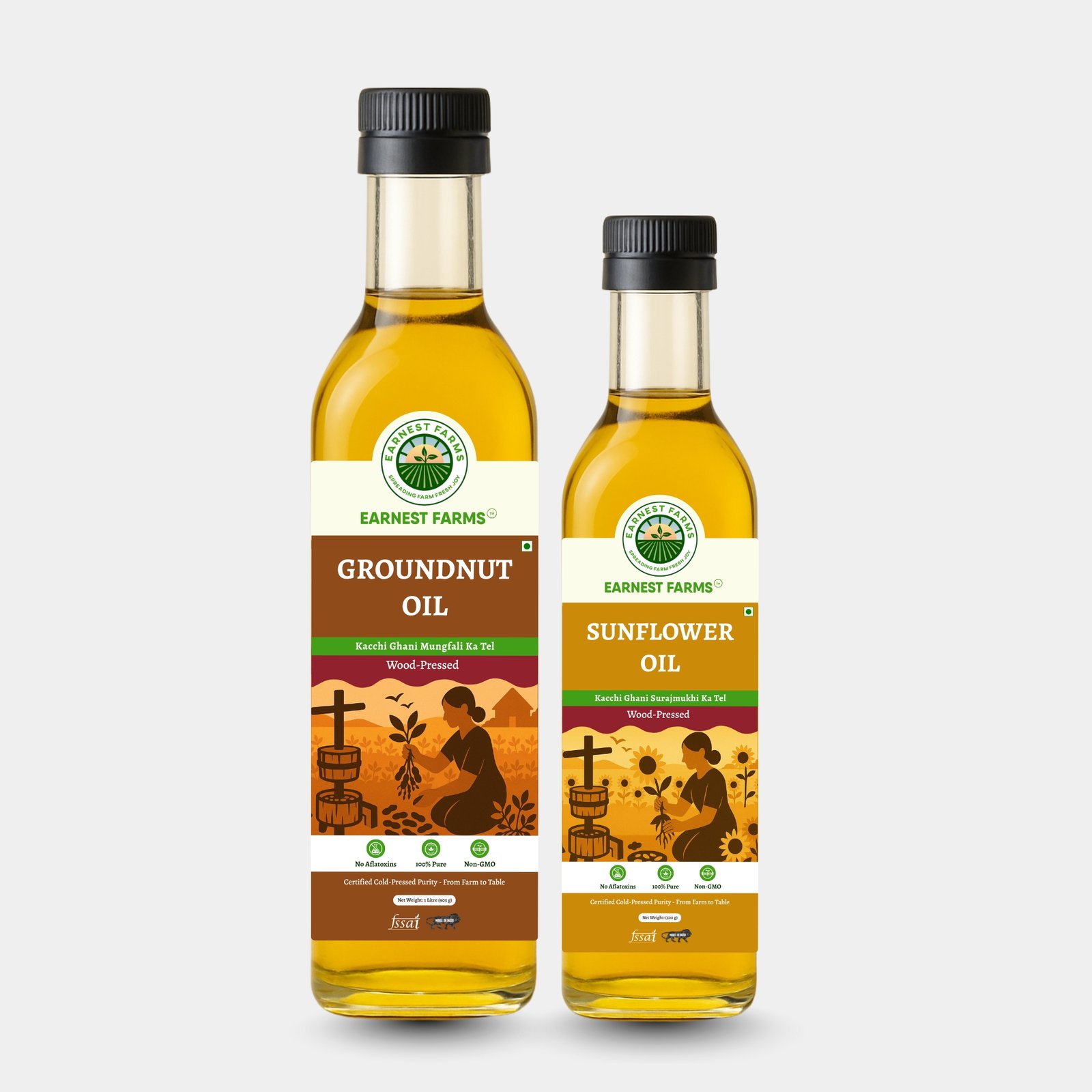1L Groundnut Oil + 1L Sunflower Oil