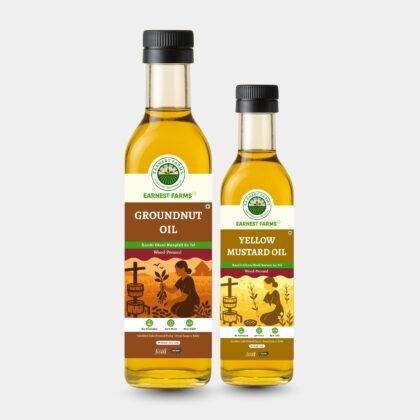 1L Groundnut + 500ml Yellow Mustard Oil