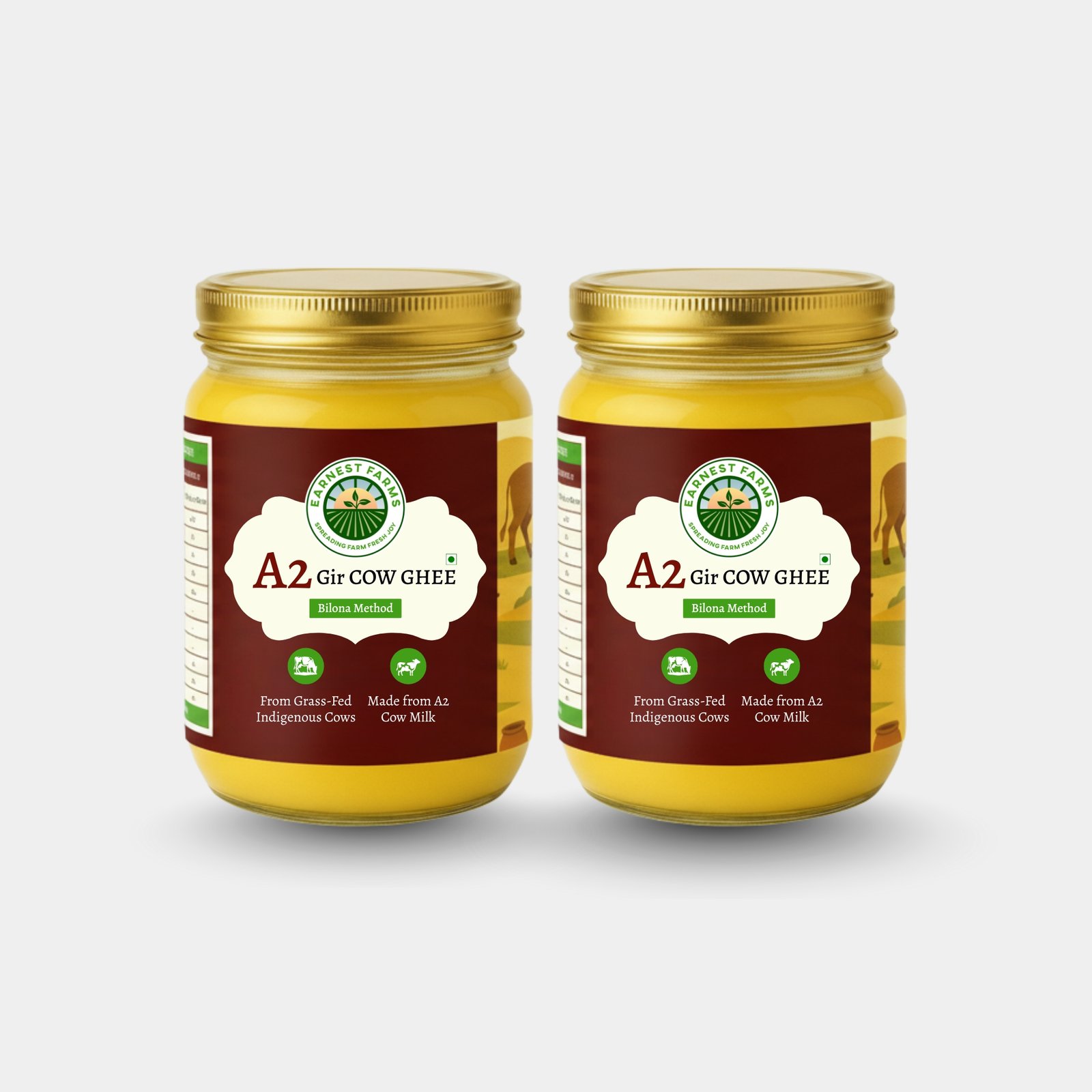 500ML A2 Gir Cow Ghee + 500ML A2 Gir Cow Ghee