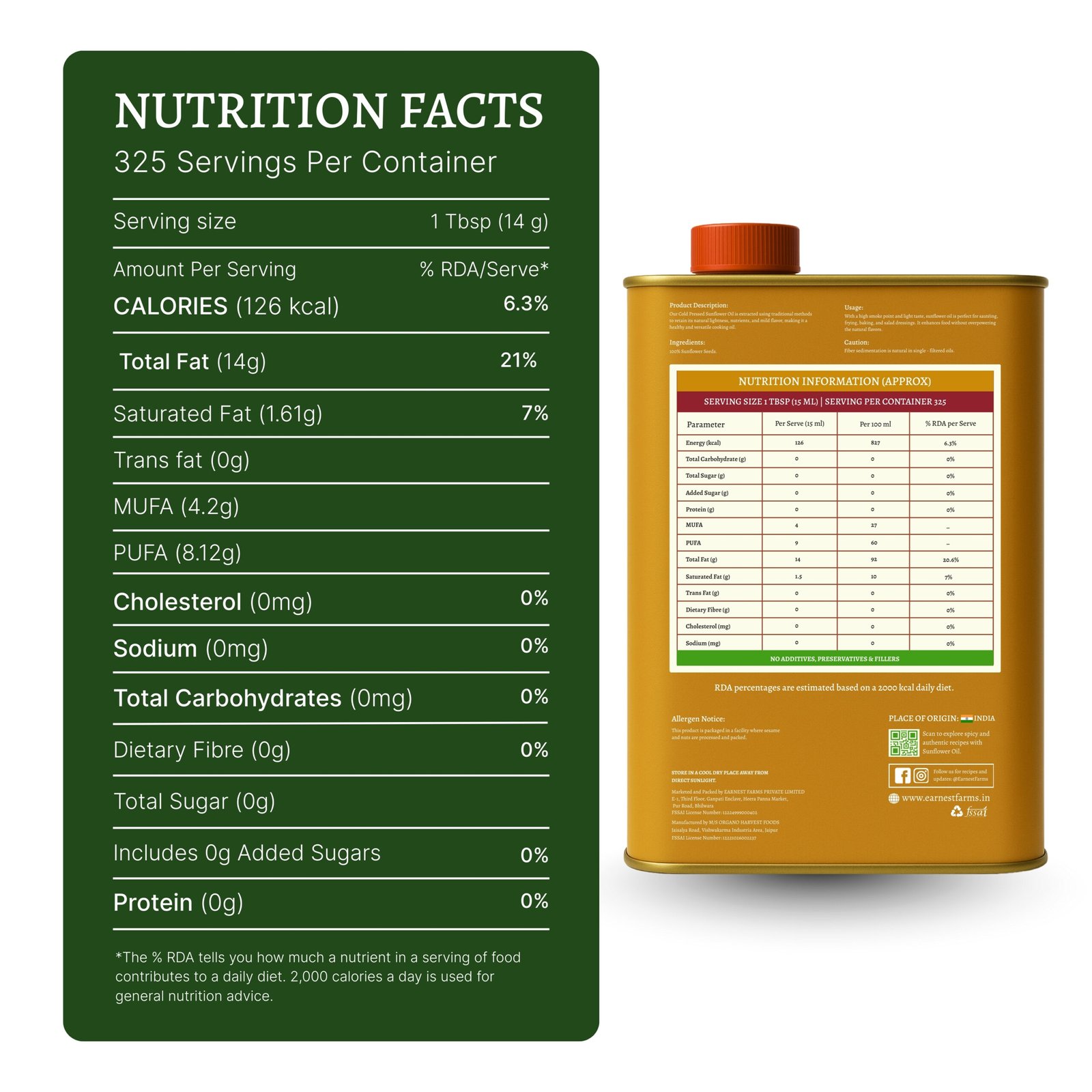Wood-Pressed Sunflower Oil 5L - Image 2